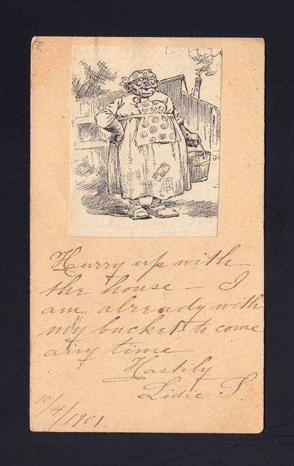 UX14 UPSS# S17 1c 1901 1c Paid by Recipient, Ethnic Clipping