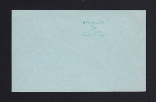 1952 Revalued Surcharge on Blue Paper, Green Test? Surcharge
