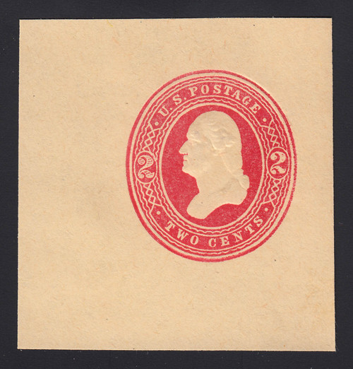 W287 2c Red on Manila, Mint Cut Square, 50 x 50