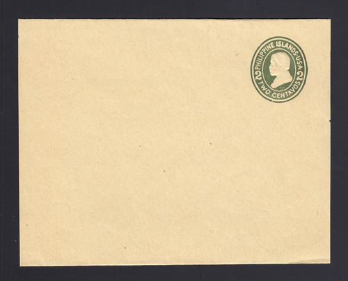 Philippines: W4 UPSS# W6 2c Green on Manila, Mint Wrapper, RARE
