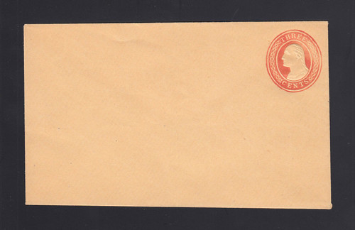 U2 UPSS # 3A 3c Red on Buff, die 1, Minte Entire, Nesbitt Seal, VF