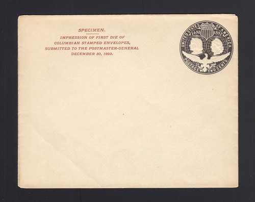 ESSAY: UPSS # E95Dm 2c Black Type 1, STANDARD Wmk, With CC, Ungummed Flap