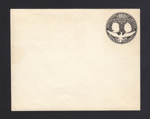 ESSAY: UPSS # E95Dj 2c Black Type 1, MORGANS Wmk, NO CC, Ungummed Flap