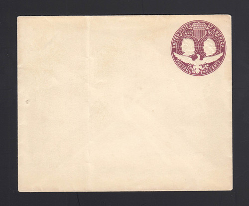 ESSAY: UPSS # E95Dhb 2c Violet Type 1, NO Wmk, NO CC, Ungummed Flap, Unlisted