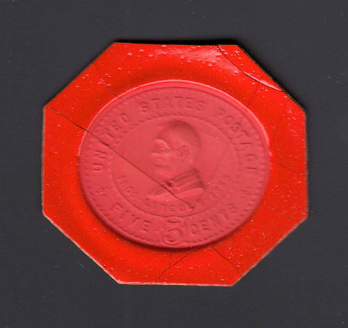 PROOF: UPSS # E109C-b 5c 1903 Hartford Wax Proof, with Original Box, Some Cracks
