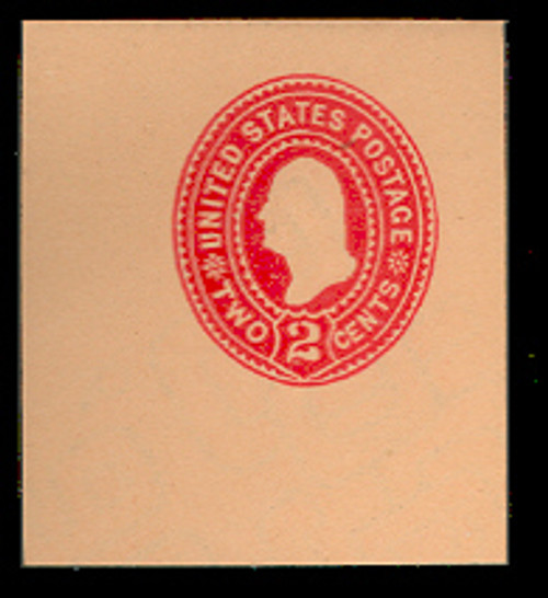 U360 2c Carmine on Oriental Buff, die 1, Mint Cut Sqare, 47 x 47