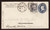 U108 UPSS # 254 1c Dark Blue on White, die 1, Used Entire