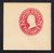 U411g 2c Carmine on White, die 8, Mint Cut Square, 47 x 47