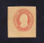 U6 3c Red on Buff, die 3, Mint Cut Square, 35 x 38