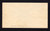 U277 UPSS # 795-0 2c Brown on White, die 1, Printed Address, NO Watermark, Pen Notation Left