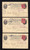 UX18 UPSS# S22 1c 7-Cards All "DUE 2c" for Clippings Pasted on, Few Wrinkles