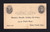 UX17 UPSS# S21 1c "Full Face" McKinley, Black on Buff, Used Postal Card, Stain Bottom