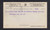 UX21e UPSS# S28f 1c Blue on bluish, Four Pointed Arcs, Type 2, Used Postal Card