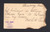 UX9 UPSS# S8 1c 1894 "DAMAGED BY FIRE IN MAIL CAR. BOSTON, MASS"
