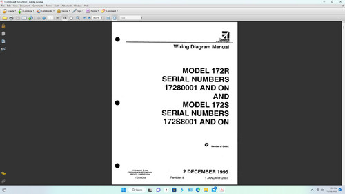 Cessna 172 S R wiring diagram manual download
