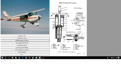 Cessna 152 Service n parts manual download all years