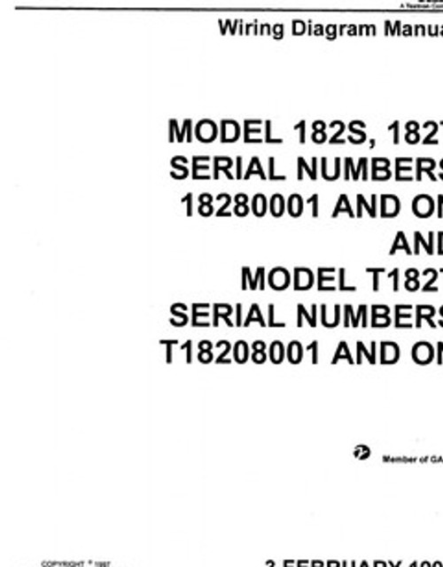 Cessna 182 S/T Wiring manual download