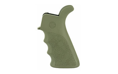 Hogue Beavertail Rubber Grip AR-15 with Grooves OD Green