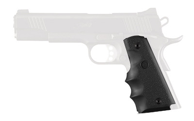 Hogue 1911 Govt Model Ruber Grip w/Grooves Black