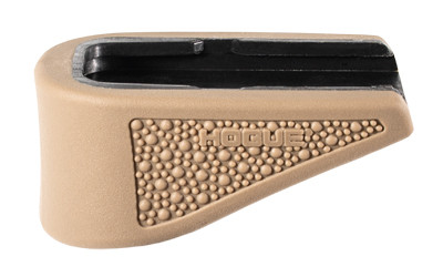 Hogue OverMolded Rubber Grip Extension Base Pad for Glock 43 FDE