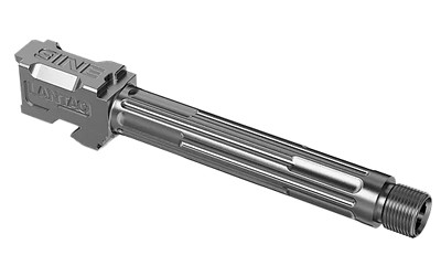 LanTac 9INE Fluted Threaded Barrel for Glock 17 Stainless Steel