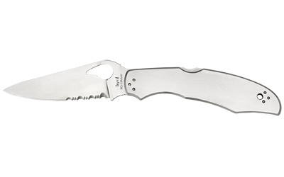 Spyderco Cara Cara 2 Stainless Folding Knife Partially Serrated Edge