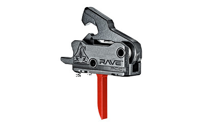 Rise Armament RAVE PCC Trigger Curved 3.5lb w/ Anti-Walk Pins Red