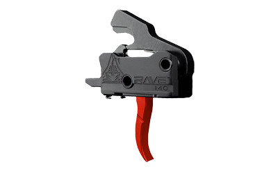 Rise Armament RAVE 140 Trigger Curved 3.5lb w/ Anti-Walk Pins Red