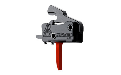 Rise Armament RAVE PCC Trigger Flat 3.5lb w/ Anti-Walk Pins Red