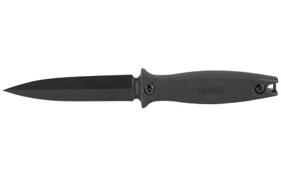 Kershaw Secret Agent Fixed Blade Boot Knife Black