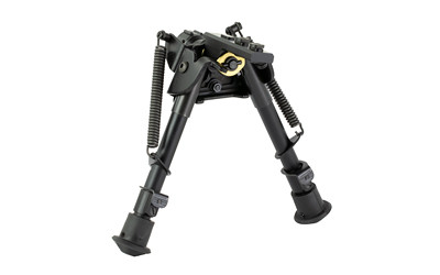 Harris Engineering Bipod 6"-9" Swivels Quick Deploy Notched M-LOK Black