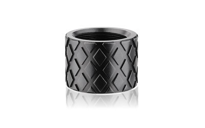 Backup Tactical Pistol Thread Protector 1/2x28 Hash Marks Black