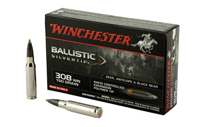 Winchester Ammunition .308 Win 150gr Polymer Tip Silvertip 20 Round Box