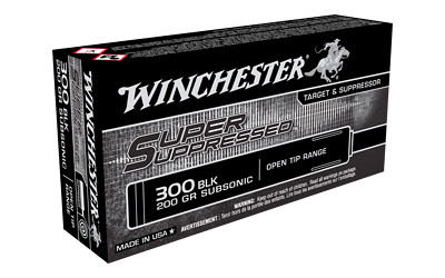 Winchester Ammunition .300 Blackout 200gr OT Super Suppressed 20 Round Box