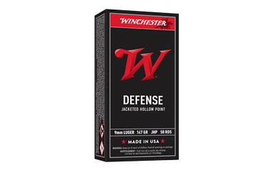 Winchester Ammunition 9mm 147gr JHP 50 Round Box
