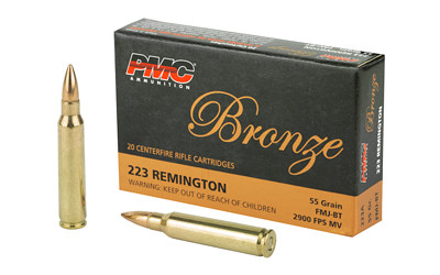 PMC Bronze .223 Rem 55gr FMJ 20 Round Box