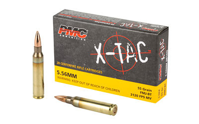 PMC X-TAC 5.56 NATO 55gr FMJ 20 Round Box