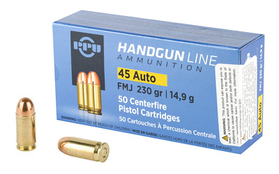 Prvi Partizan .45 ACP 230gr FMJ Brass 50 Round Box