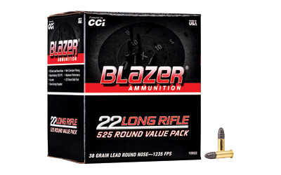 Blazer .22LR 38gr Lead Round Nose 525 Round Box