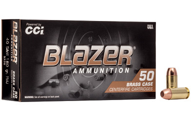 Blazer .40 S&W 180gr FMJ Brass 50 Round Box