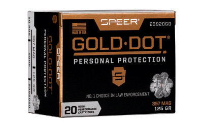 Speer Gold Dot Personal Protection .357 Magnum 125gr HP 20 Round Box