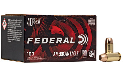 Federal American Eagle 40 S&W 180gr FMJ 100 Round Box