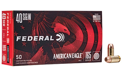 Federal American Eagle 40 S&W 165gr FMJ 50 Round Box