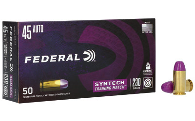 Federal Syntech Training .45 ACP 230gr TSJ 50 Round Box