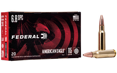 Federal American Eagle 6.8 SPC 115gr FMJ 20 Round Box