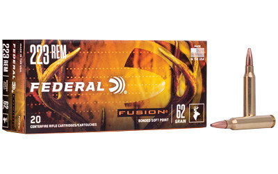 Federal Fusion Rifle .223 Rem 62gr SP 20 Round Box