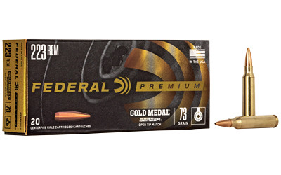 Federal Gold Medal .223 Rem 73gr Berger BTT 20 Round Box