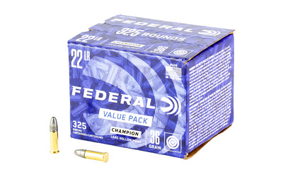 Federal Champion Training 22lr 36gr LHP 325 Round Box