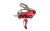 Rise Armament REV 535 Slide-and-Snap AR Trigger Red/Silver