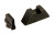 AmeriGlo Suppressor XL Height Flat Black Sights for Glock - 2